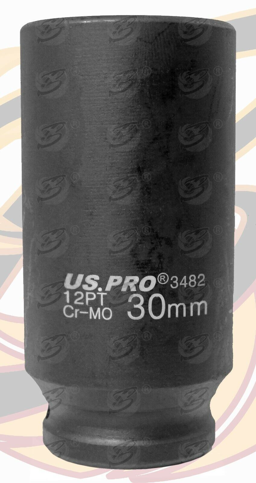US PRO 30MM 1/2" DRIVE 12 POINT DEEP IMPACT SOCKET ( SINGLE )