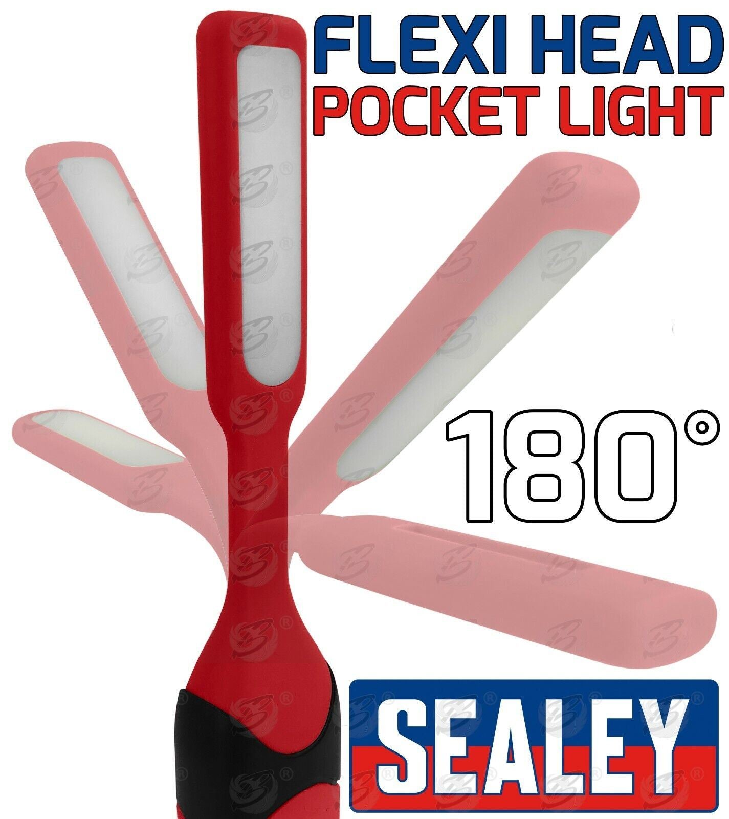 Sealey Smd Led Flexible Magnetic Pocket Inspection Torch ( Red ) ( LED051DB (Red) )