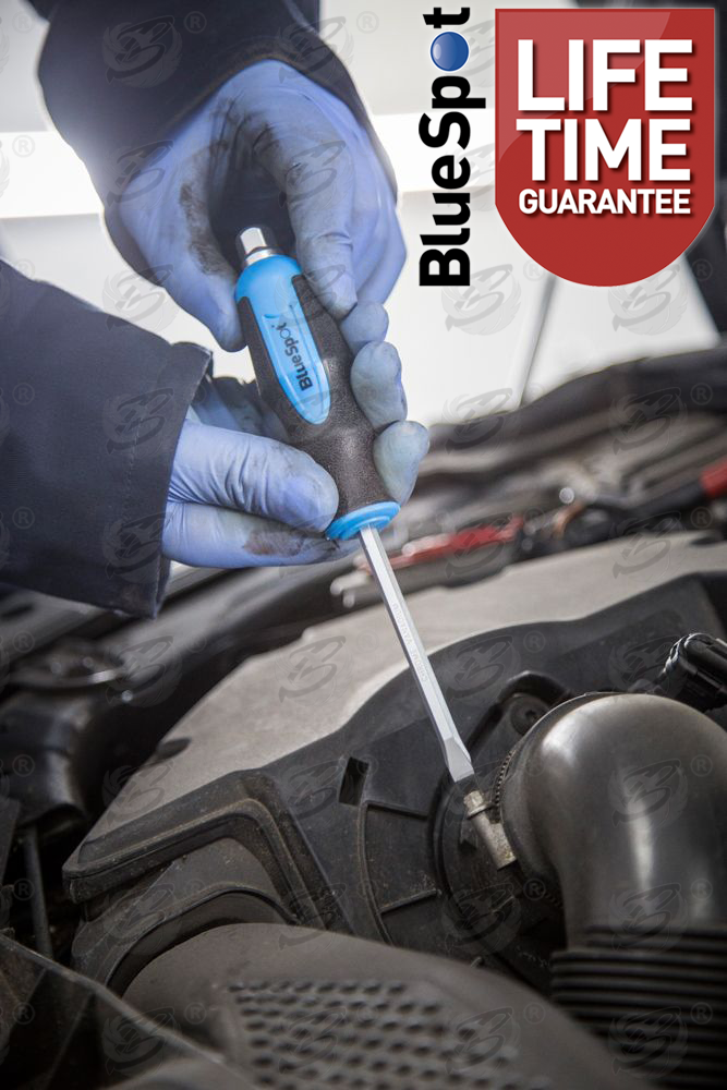 BlueSpot 6 Piece Magnetic Go Through Screwdriver Set ( Slotted - PHillips ) ( 12068 )