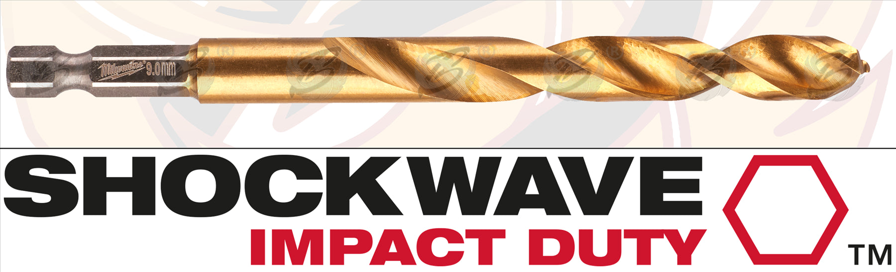 MILWAUKEE 9MM HSS TITANIUM METAL RED HEX DRILL BIT