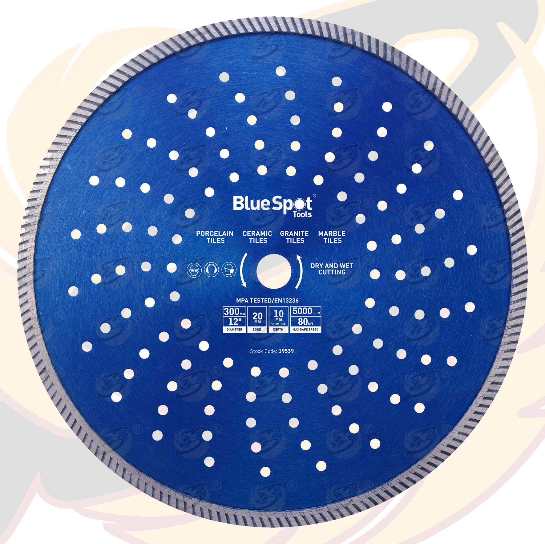 BlueSpot 12" / 300mm Turbo Diamond Cutting Disc ( 19539 )