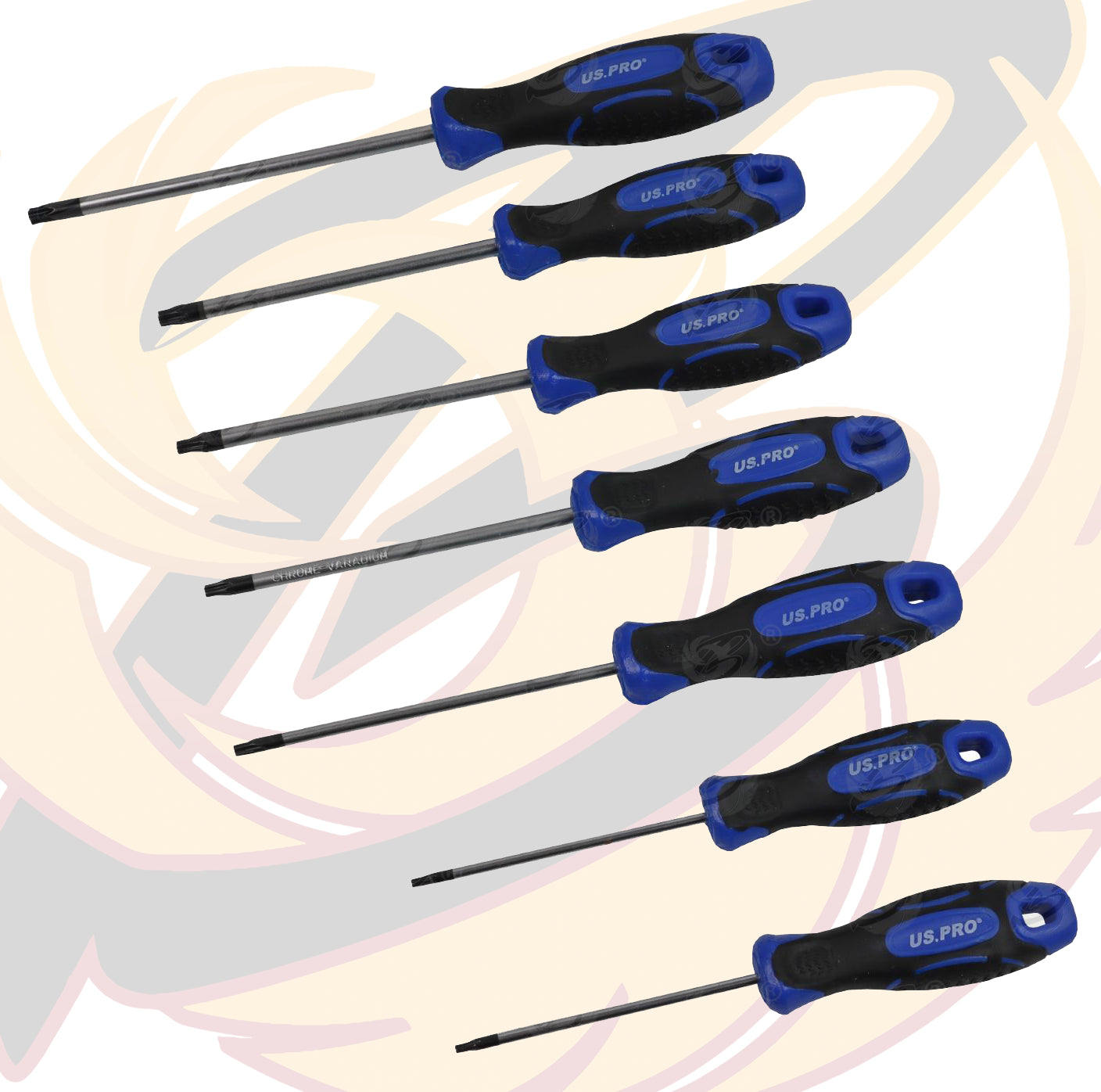 US PRO 7PCS MAGNETIC TORX SCREWDRIVER SET T8 - T30