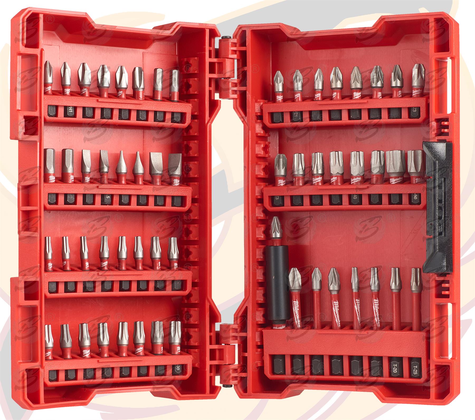 MILWAUKEE 57PCS IMPACT DRILL / DRIVER BIT SET ( SHOCKWAVE IMPACT DUTY )