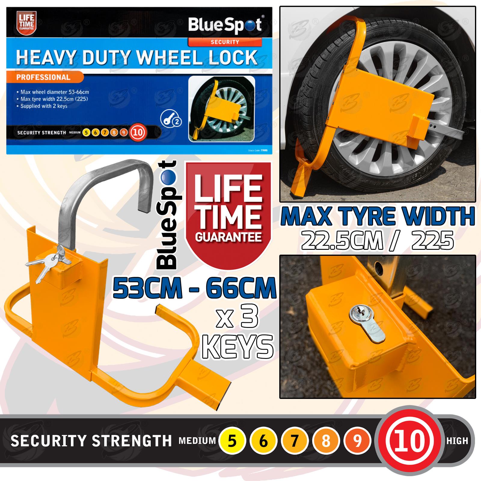 BLUESPOT HEAVY DUTY WHEEL CLAMP