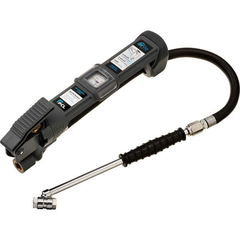 PCL Tyre Inflator With 0.4m Hose And Twin Hold On Conntector ( Airlite Eco ) LAG1H03