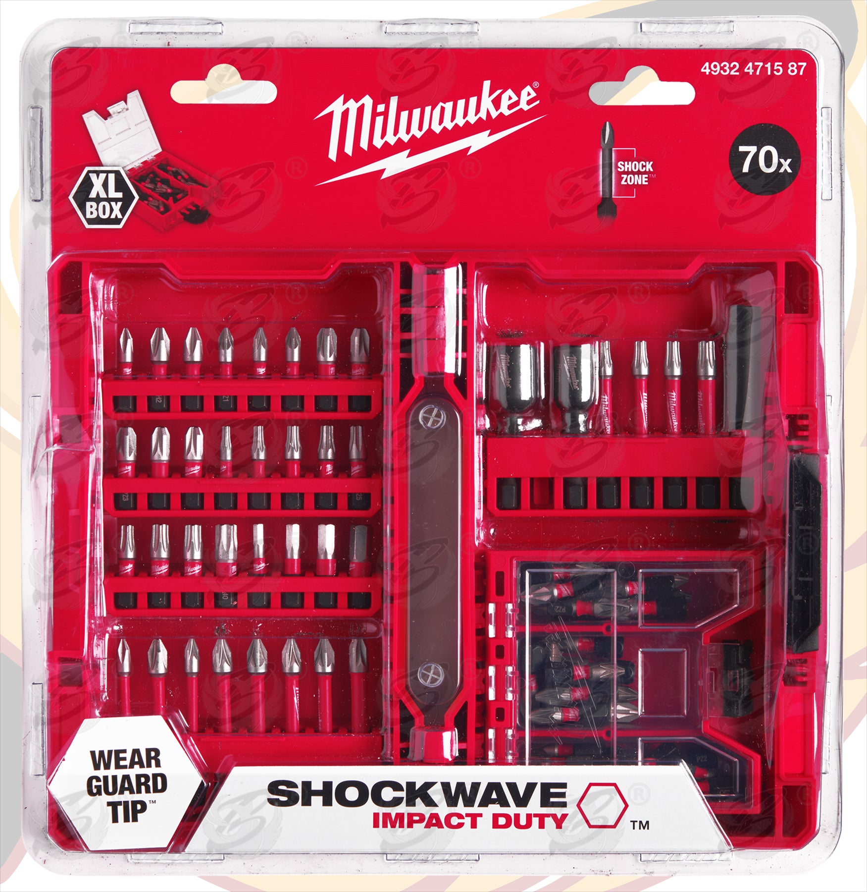 MILWAUKEE 70PCS IMPACT DRILL / DRIVER BIT SET ( SHOCKWAVE IMPACT DUTY )