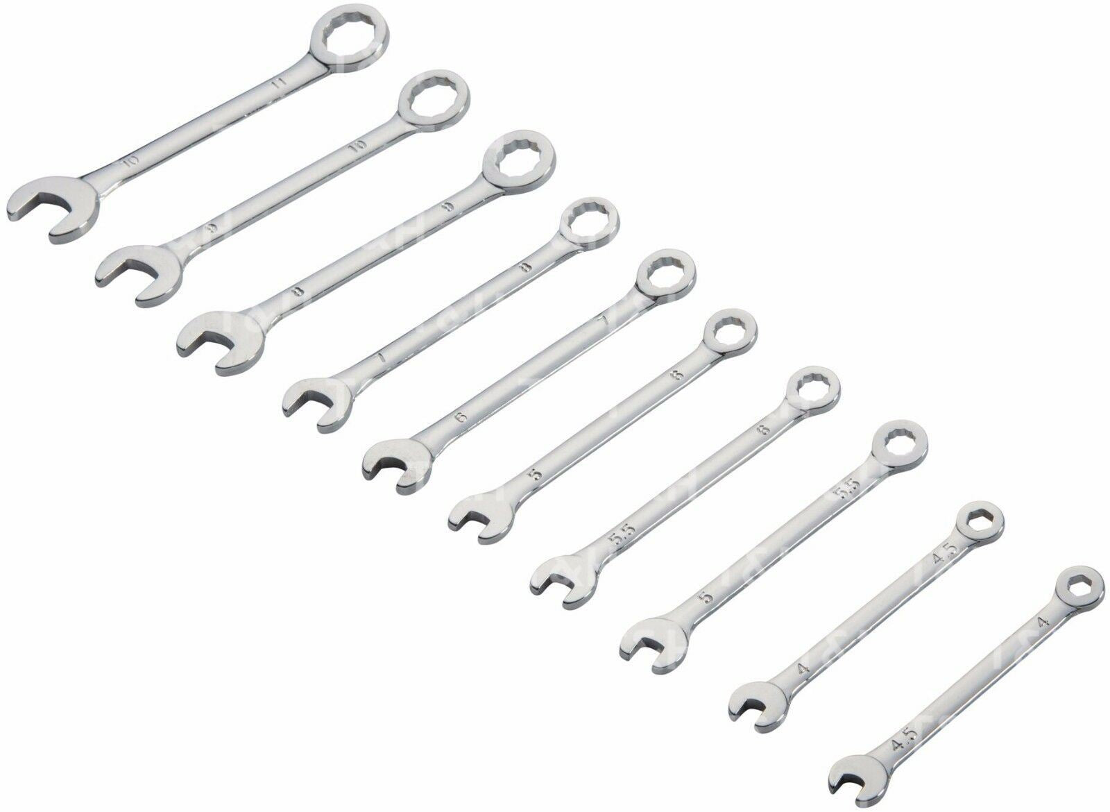 BLUESPOT 10PCS MINI COMBINATION SPANNER SET 4MM - 11MM