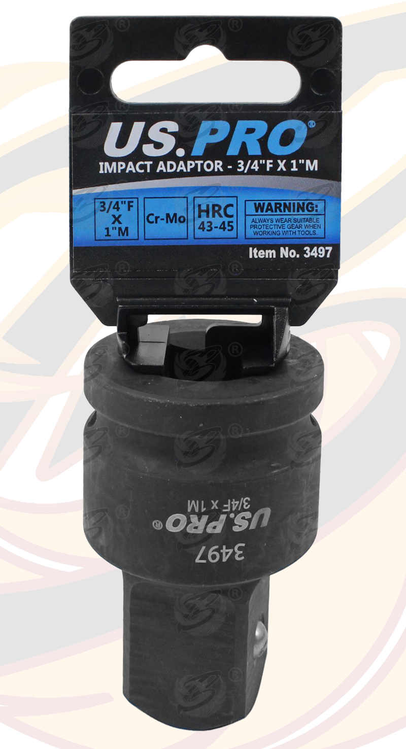 US Pro Impact Socket Adaptors 3/4" Drive Up To 1" Drive 3497