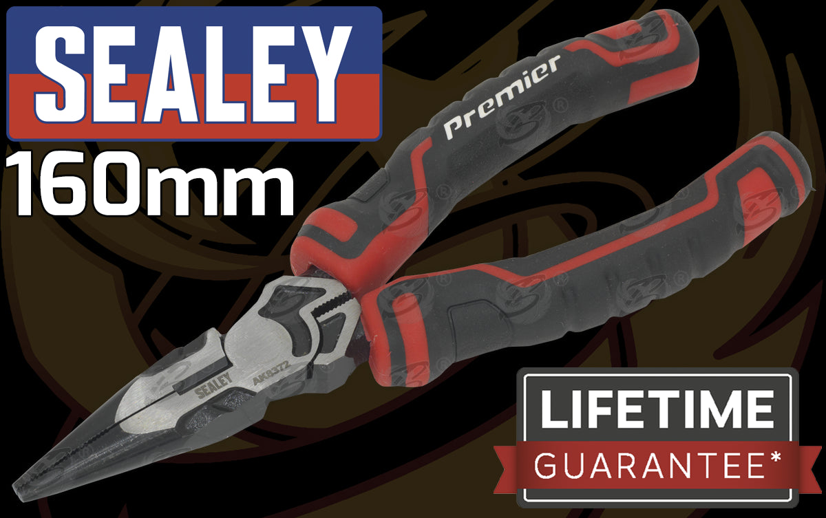 SEALEY 3PCS HIGH LEVERAGE PLIER SET ( COMBI - CUTTERS - LONG NOSE )