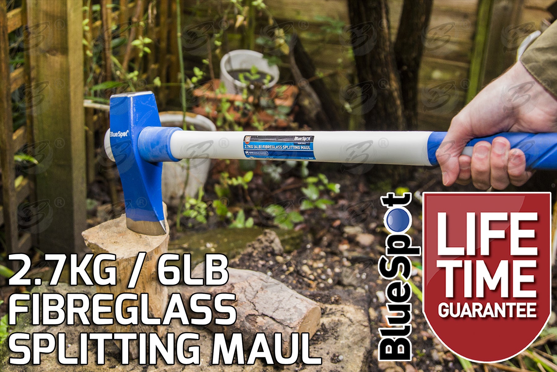 BLUESPOT 2.7KG ( 6LB ) FIBREGLASS SPLITTING MAUL