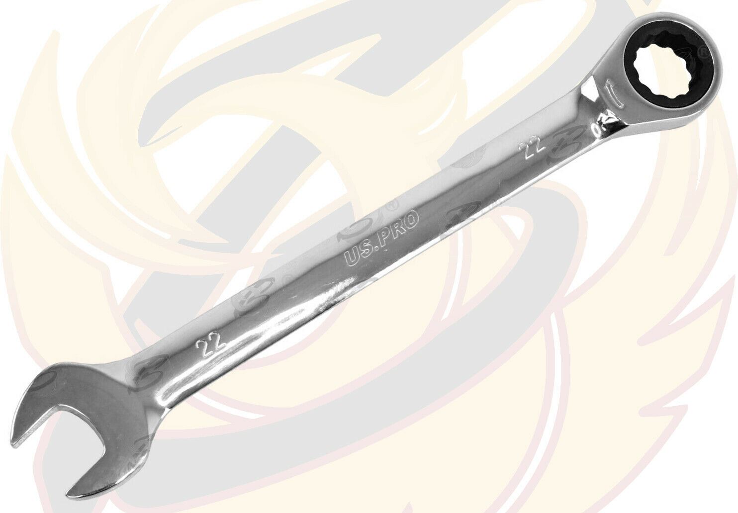 US PRO 22MM 72 TOOTH RATCHET SPANNER