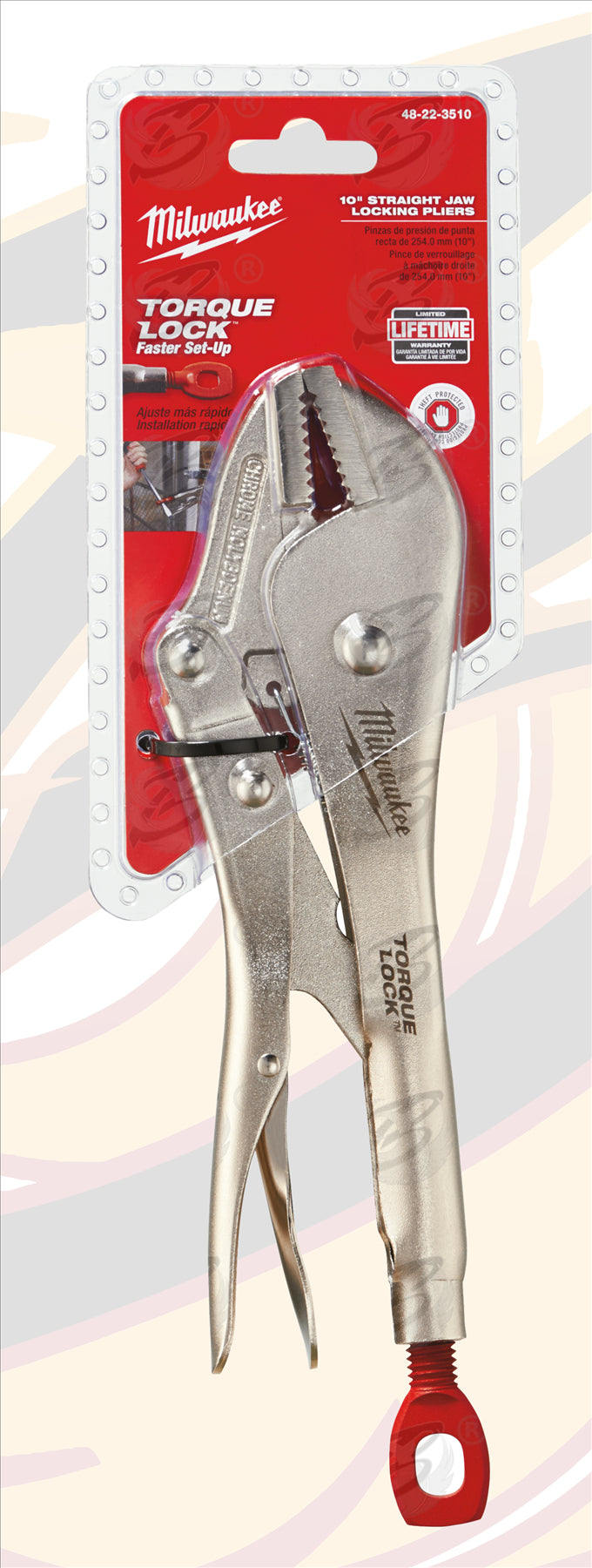 MILWAUKEE 10" STRAIGHT JAW TORQUE LOCK LOCKING PLIERS