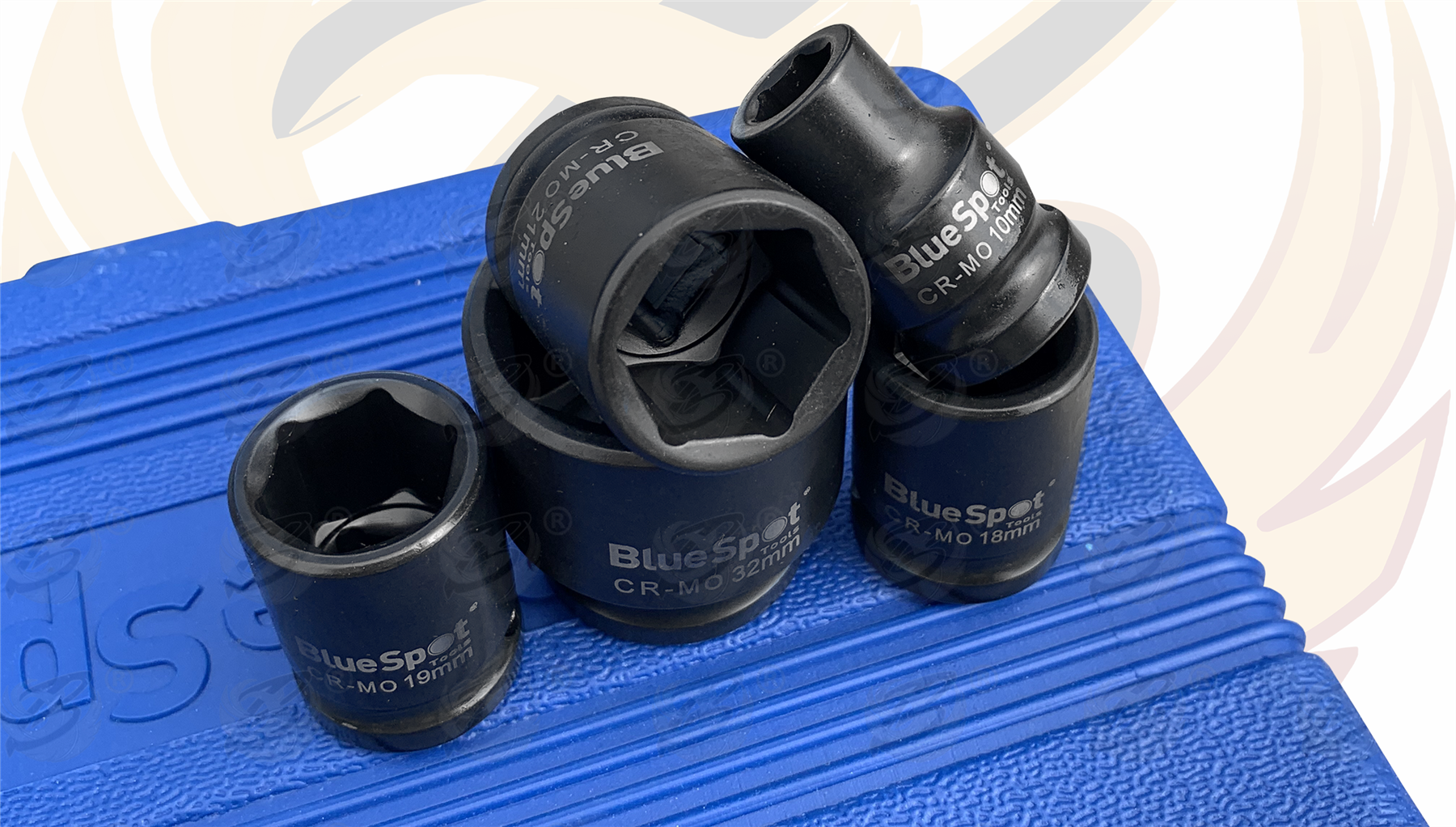 BlueSpot 14 Piece 1/2" Drive 6 Point Shallow Impact Sockets 10mm - 32mm ( 01585 )
