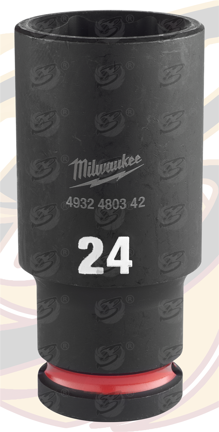 Milwaukee 24mm 1/2" Drive 6 Point Deep Impact Socket ( Single ) ( 4932480342 )