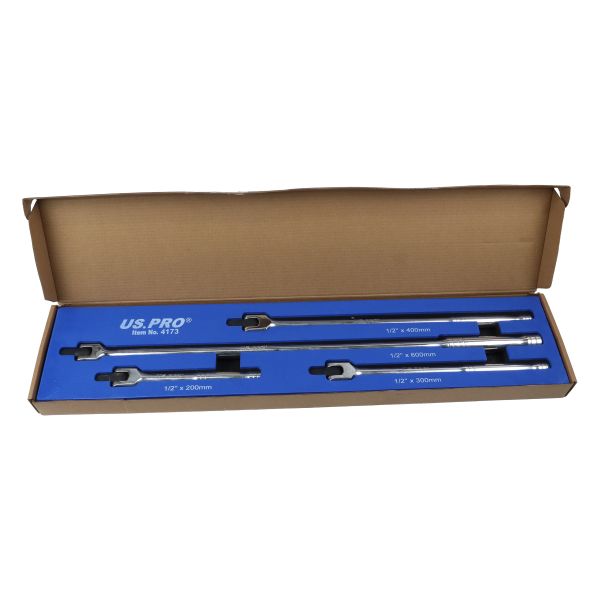 US Pro 4 Piece 1/2" Drive Breaker Bar Set 4173