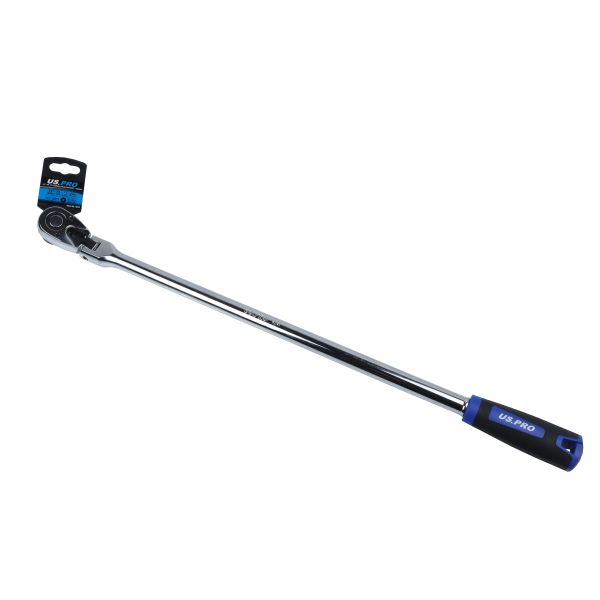 US Pro 1/2" Drive 72T Flexible Head Ratchet 600mm 4241