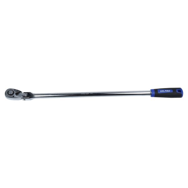 US Pro 1/2" Drive 72T Flexible Head Ratchet 600mm 4241