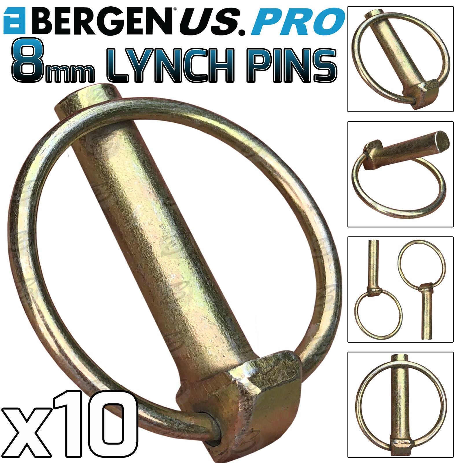 US PRO 8MM LYNCH PINS ( x 10 )
