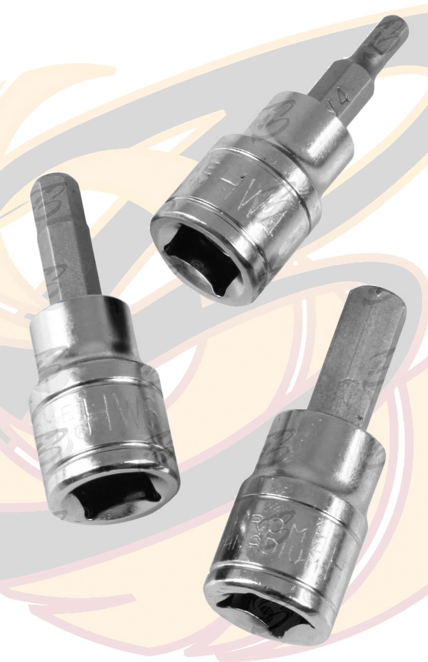 US PRO 9PCS 3/8" DRIVE HEX BIT SOCKETS H2 - H10