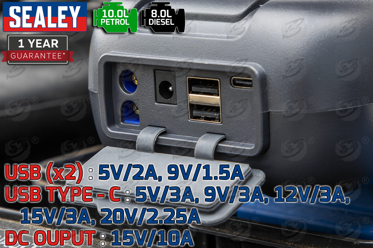 SEALEY 12V 2000A ROADSTART JUMP STARTER POWER PACK