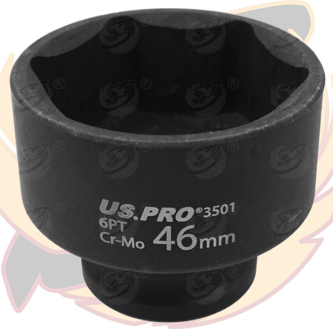 US Pro 46mm 1/2" Drive 6 Point Shallow Impact Socket ( For TriumPH ) ( Single ) 3501
