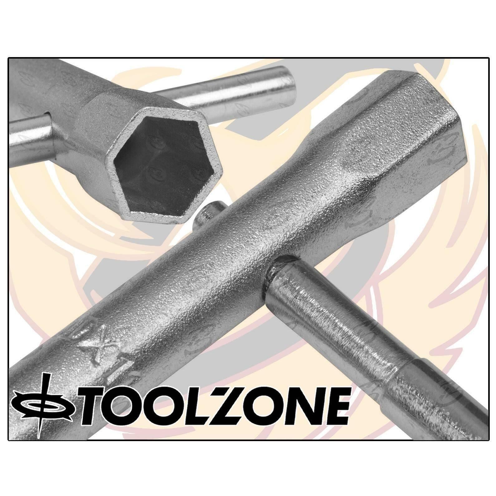 TOOLZONE 8PCS TUBULAR BOX SPANNERS 6MM - 22MM