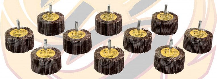 BLUESPOT 10PCS FLAP WHEEL DISCS ( 80 GRIT - 60MM )
