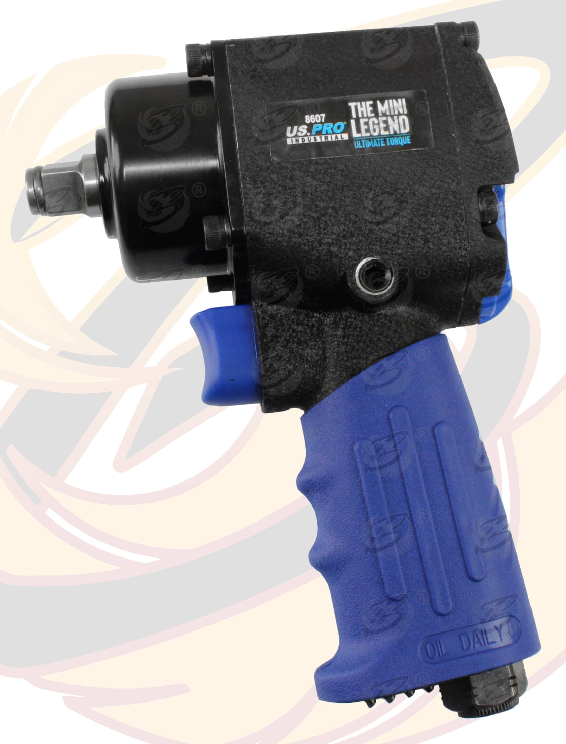 US PRO 1/2" DRIVE COMPACT AIR IMPACT WRENCH 1070Nm NBT ( THE MINI LEGEND ) & 17MM - 19MM - 21MM DEEP IMPACT SOCKETS