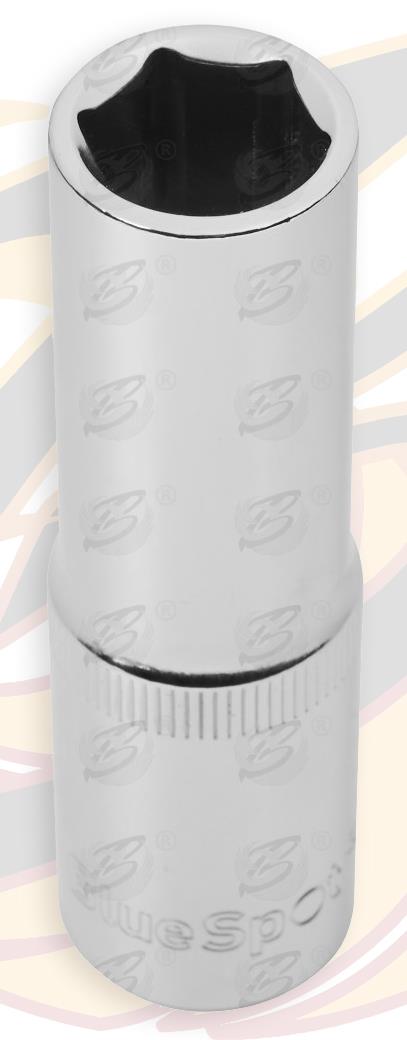 BLUESPOT 9PCS 1/2" DRIVE 6 POINT DEEP SOCKETS 10MM - 22MM