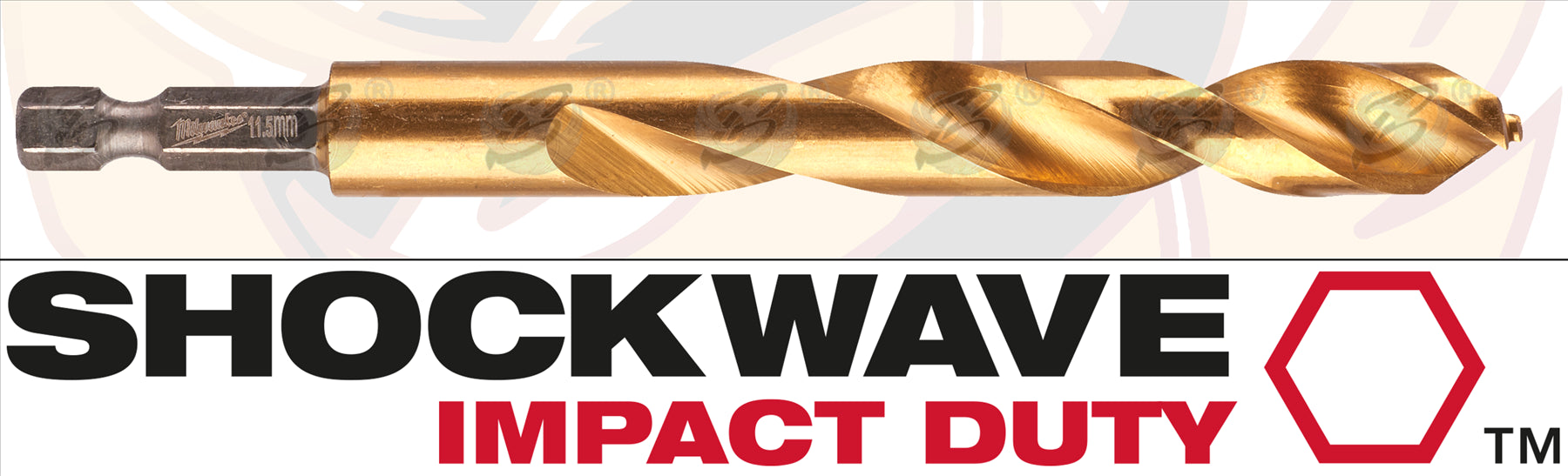 MILWAUKEE 11.5MM HSS TITANIUM METAL RED HEX DRILL BIT