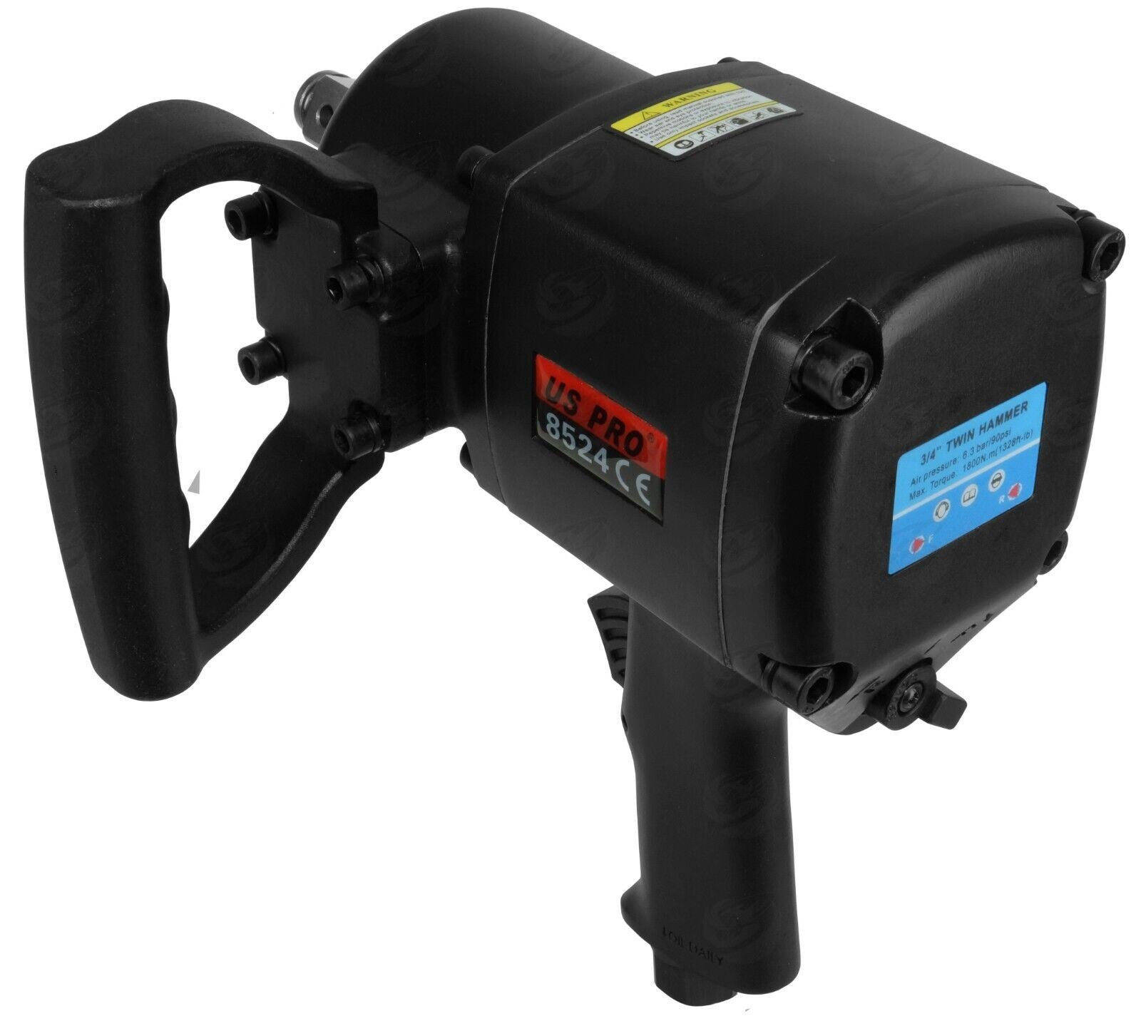 US Pro 3/4" Drive Industrial Air Impact Wrench 1800Nm 8524