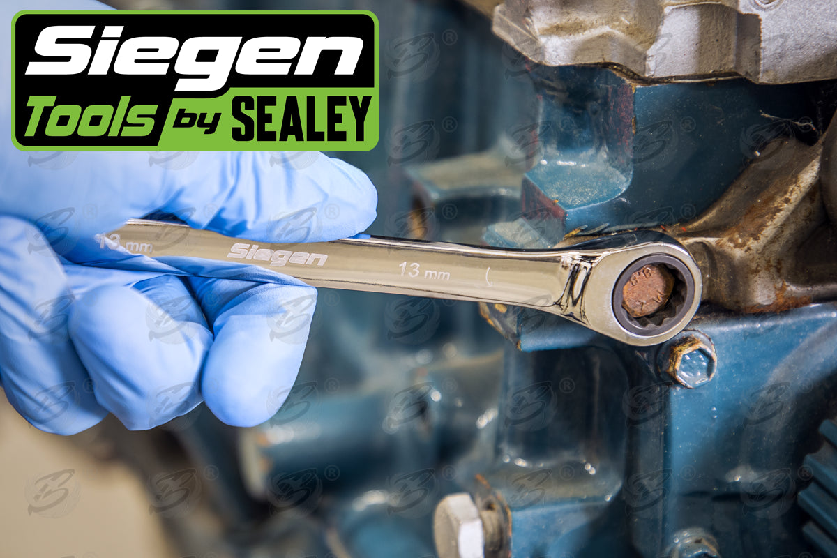 SIEGEN 15PCS RATCHET COMBINATION SPANNERS 8MM - 24MM