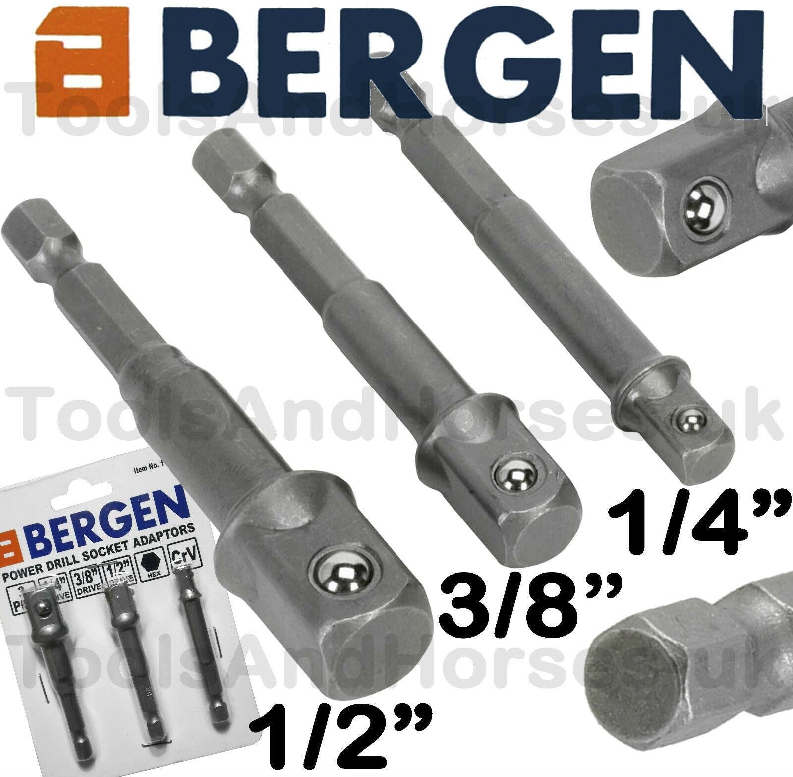 US PRO 3PCS DRILL SOCKET ADAPTERS