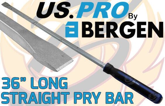 US Pro 36" Extra Long Straight Go - Through Pry Bar 6788