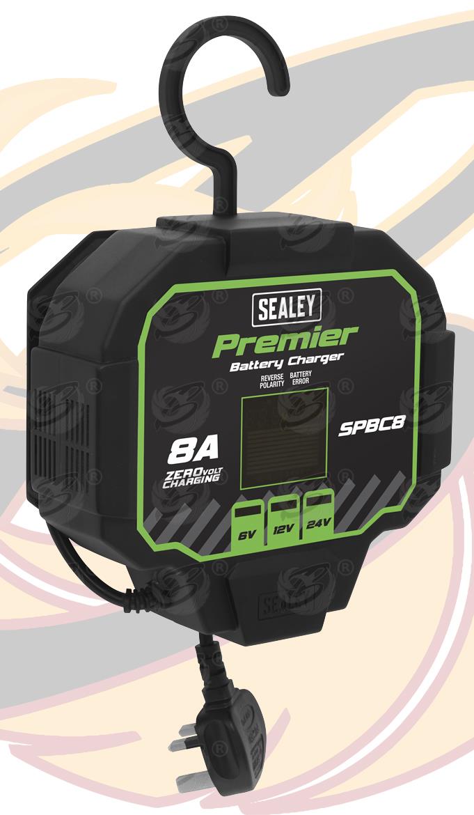 SEALEY 8A FULLY AUTOMATED BATTERY CHARGER