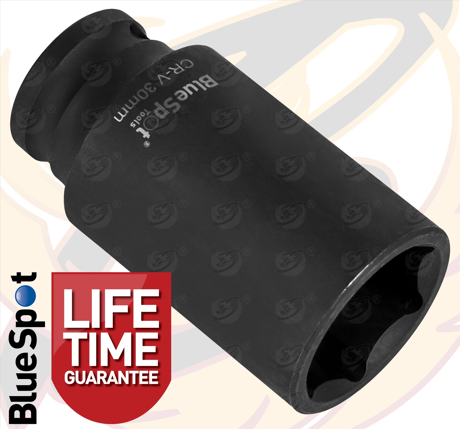 BLUESPOT 30MM 1/2" DRIVE 6 POINT DEEP IMPACT SOCKET ( SINGLE )