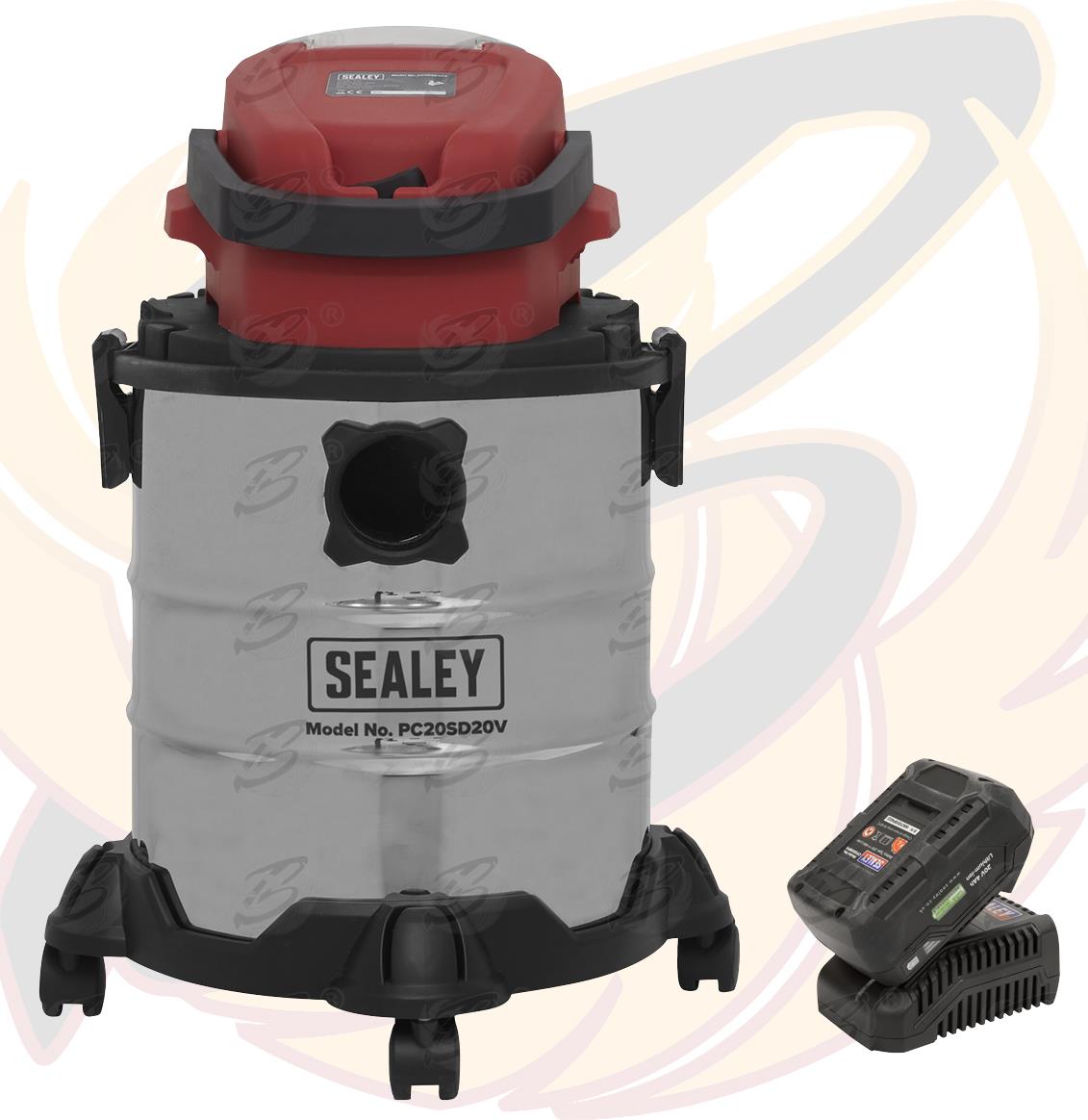 SEALEY CORDLESS WET & DRY VACUUM CLEANER 20V 4AH