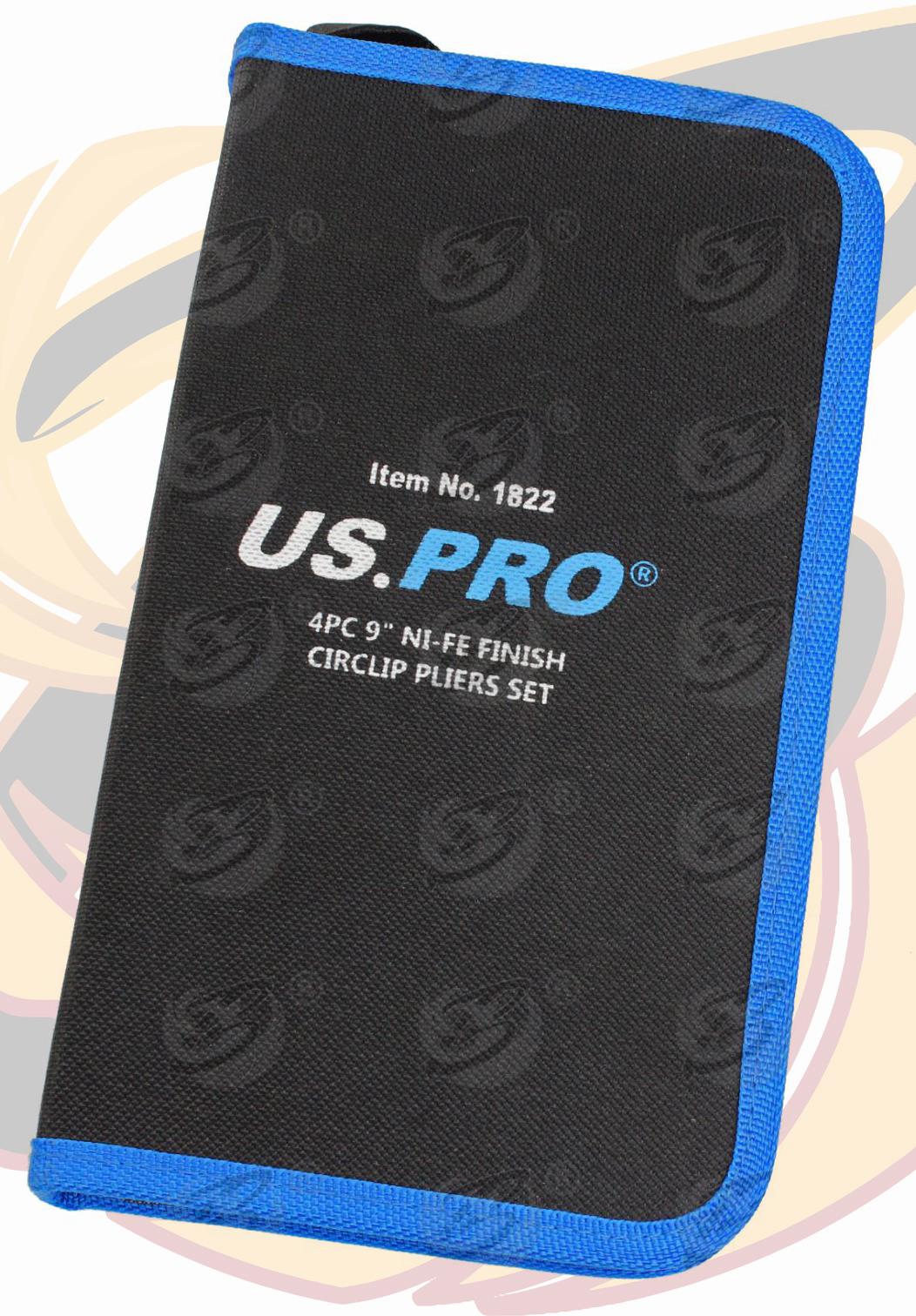 US PRO 4PCS 9" NI-FE CIRCLIP PLIERS