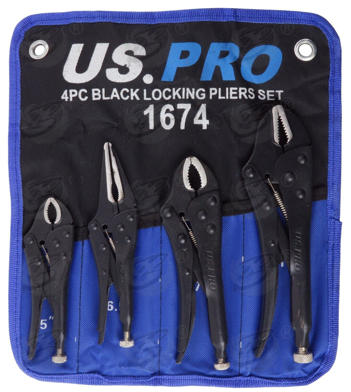 US Pro 4 Piece Locking Pliers 1674