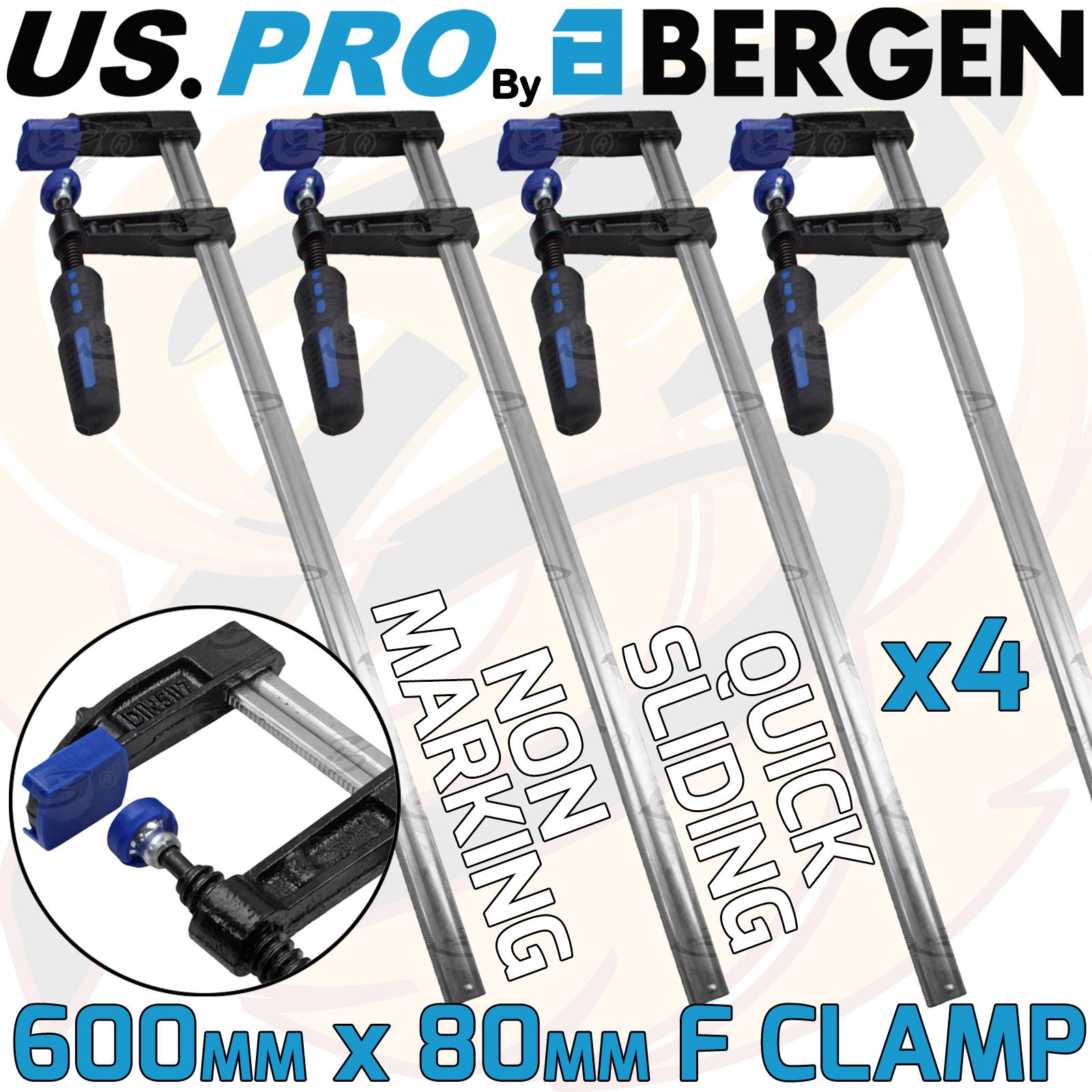 US PRO QUICK SLIDE F CLAMPS 600mm x 80mm ( x 4 )