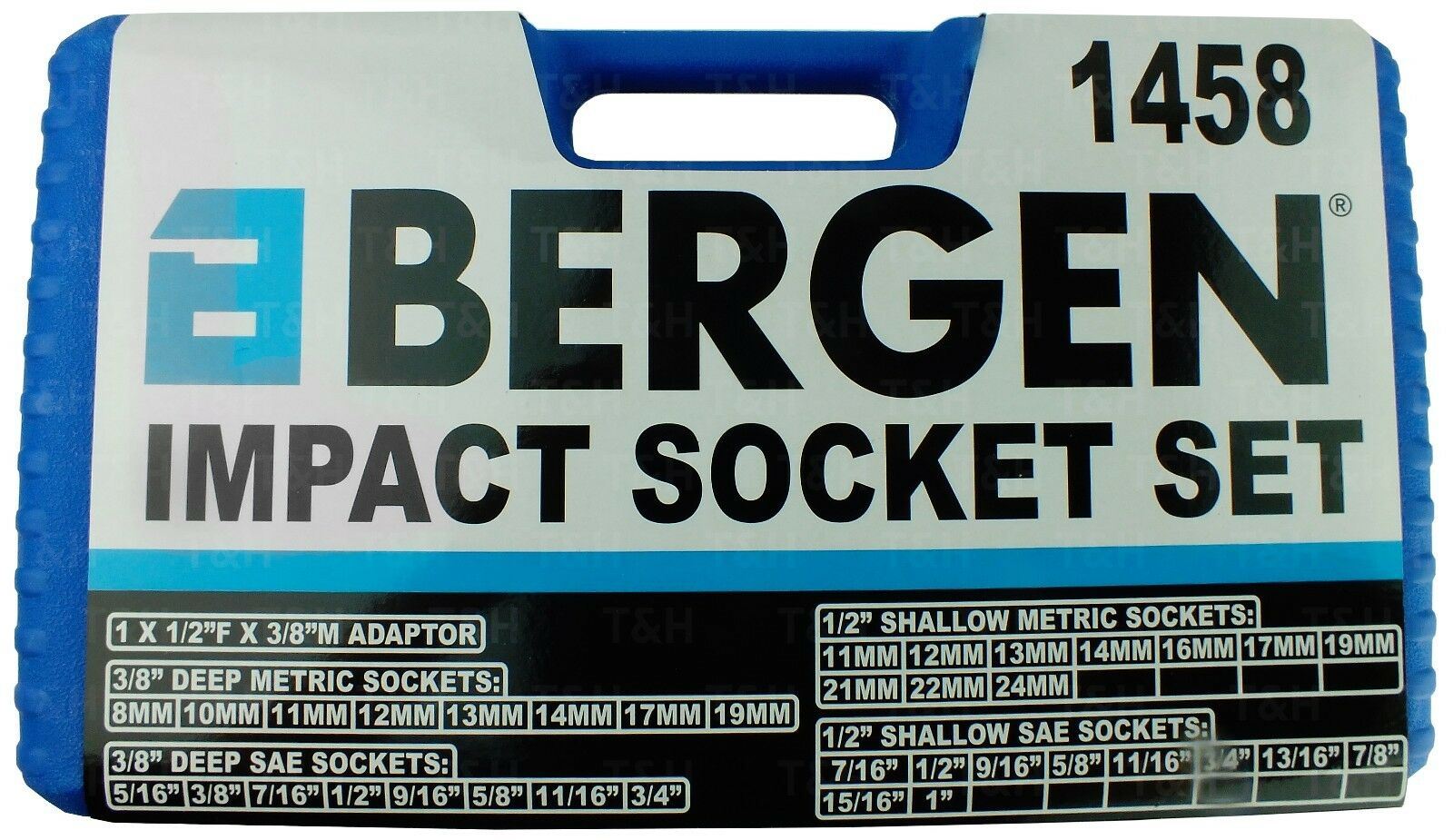 US PRO 37PCS 3/8" & 1/2" DRIVE 6 POINT DEEP & SHALLOW METRIC & SAE IMPACT SOCKET