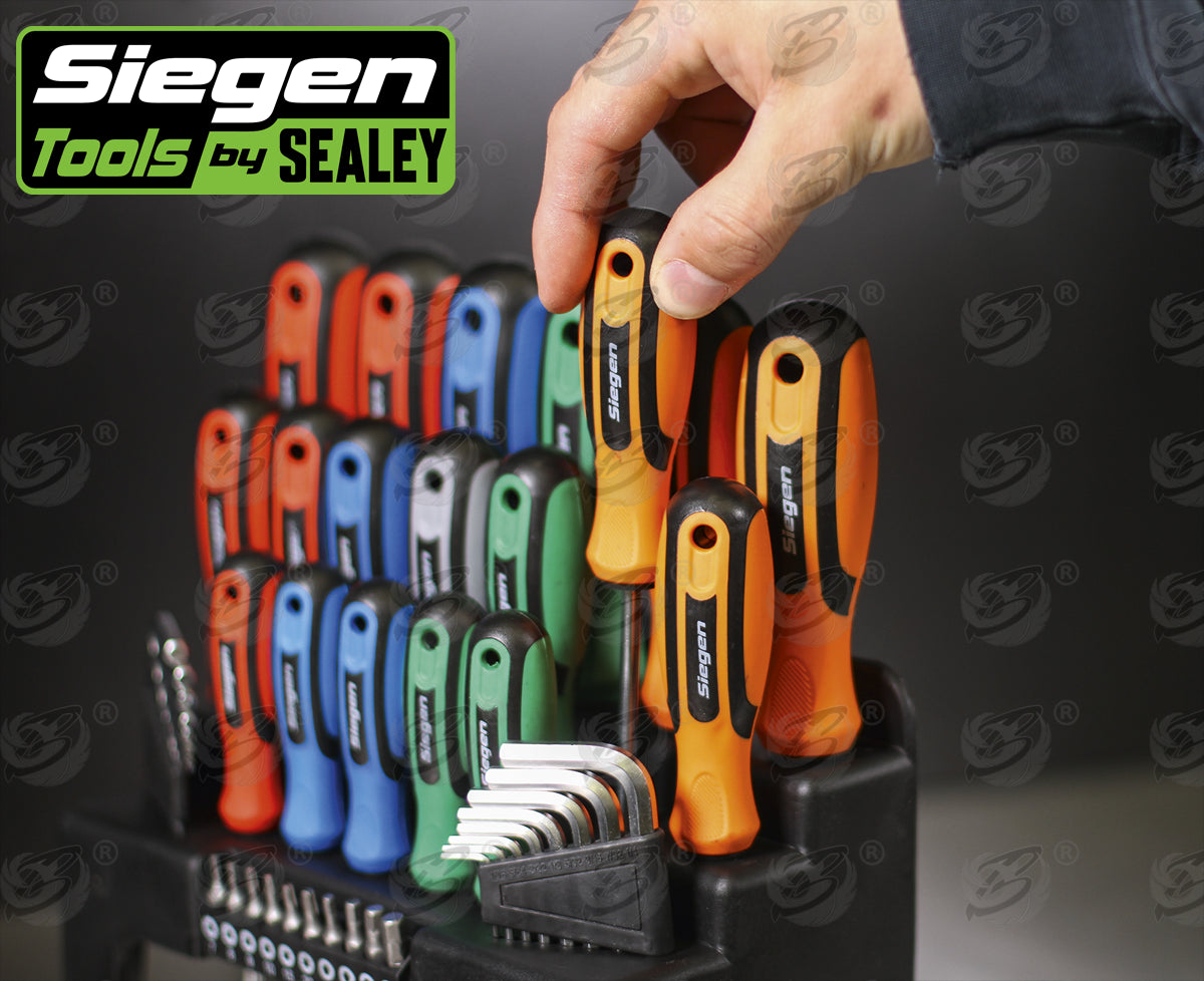 SIEGEN 44PCS MAGNETIC SCREWDRIVER, HEX KEY & BIT SET