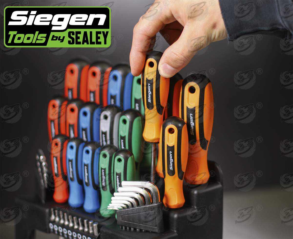 Siegen 44 Piece Magnetic Screwdriver - Hex Key & Bit Set S01090