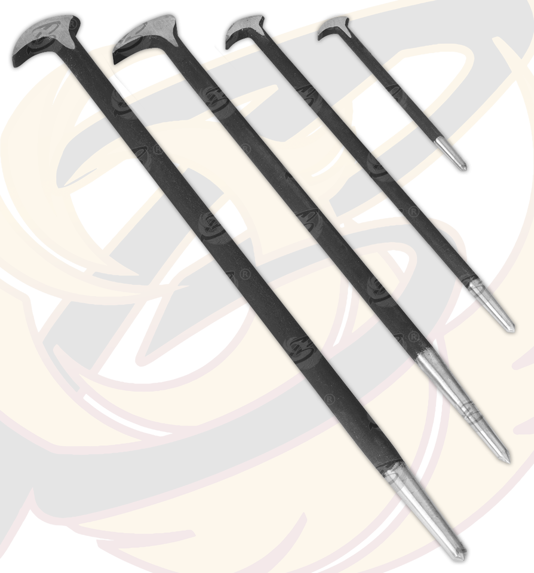 Siegen 4 Piece Heel & Toe Pry Bars ( Podger Bars ) S0640