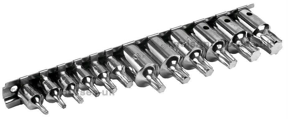 BLUESPOT 12PCS 1/4" & 3/8" DRIVE TORX BIT SOCKETS 10 - T60