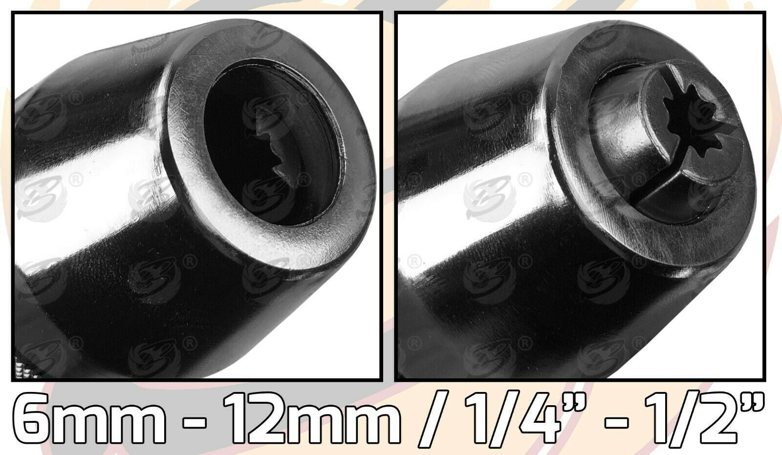 BLUESPOT 3/8" DRIVE IMPACT STUD EXTRACTOR 6MM - 12MM