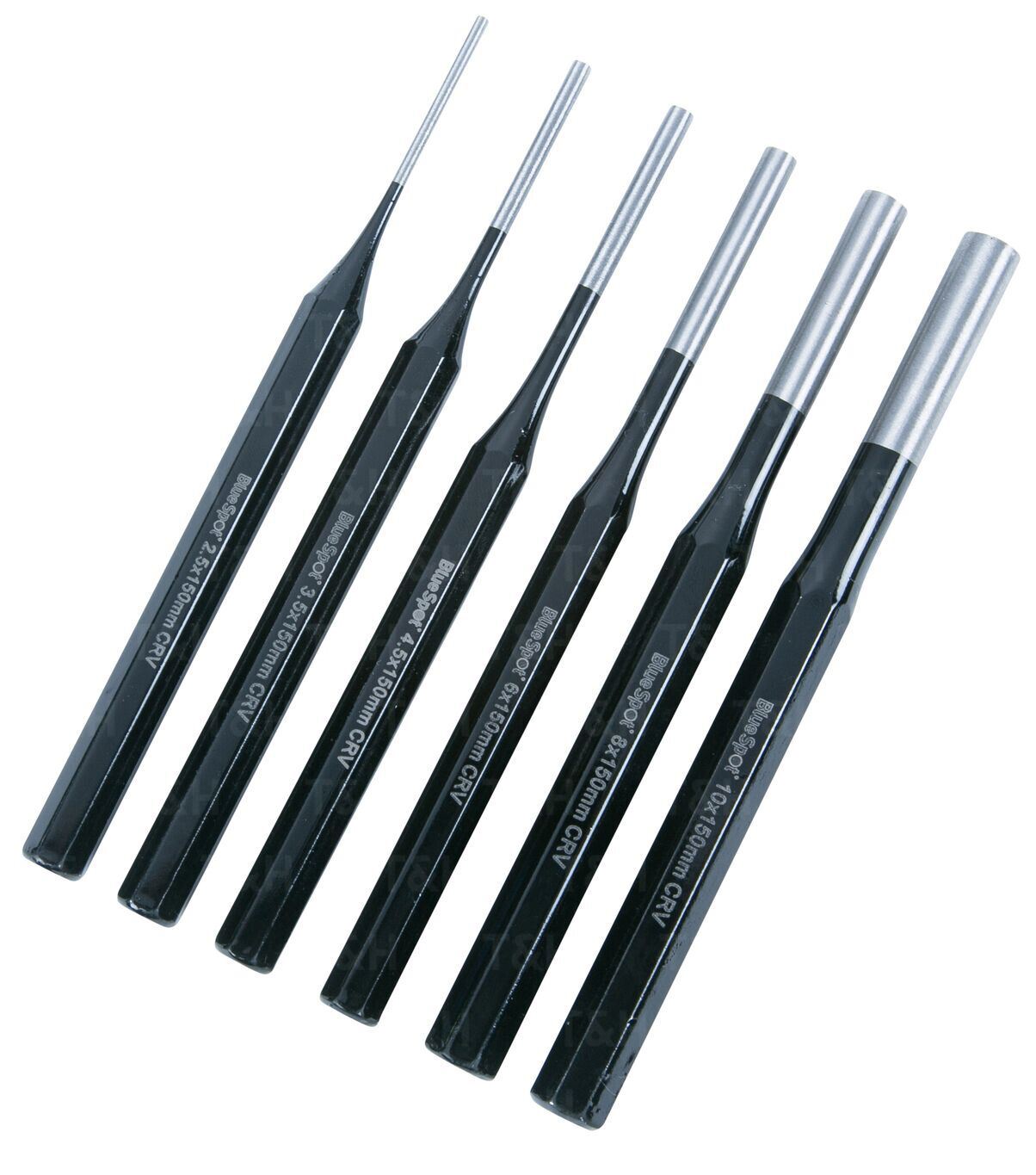BLUESPOT 6PCS PIN PUNCH SET