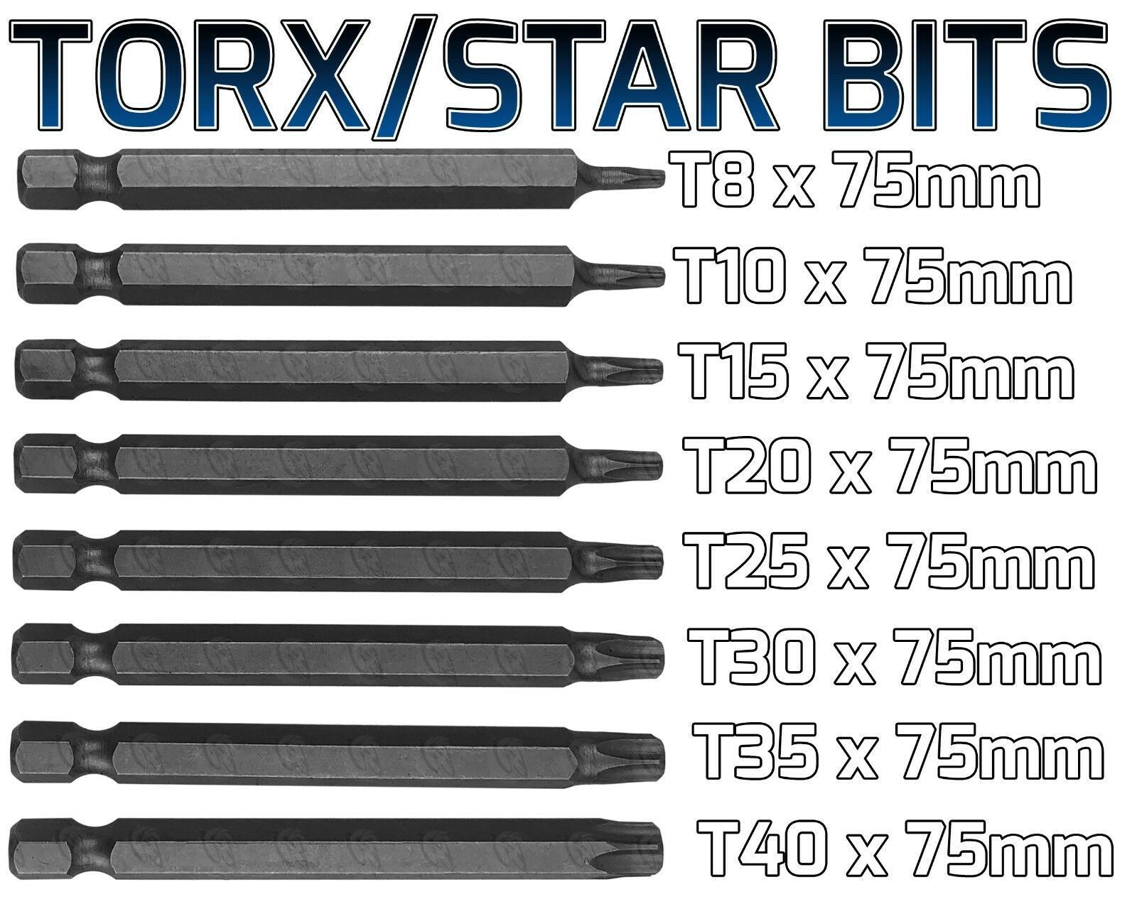 BLUESPOT 36CS 75MM POWER BIT SET