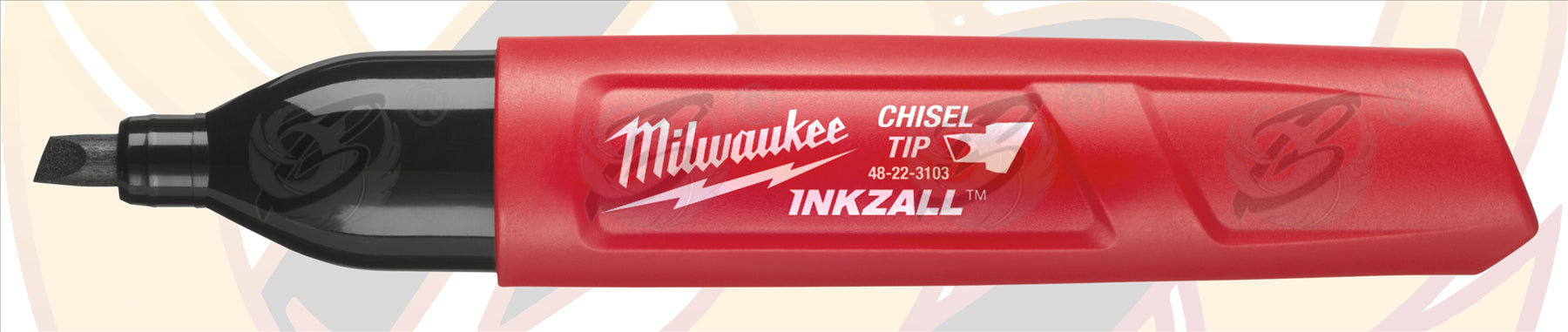 MILWAUKEE INKZALL LARGE CHISEL TIP ALL SURFACE MARKER PEN ( X 1 )