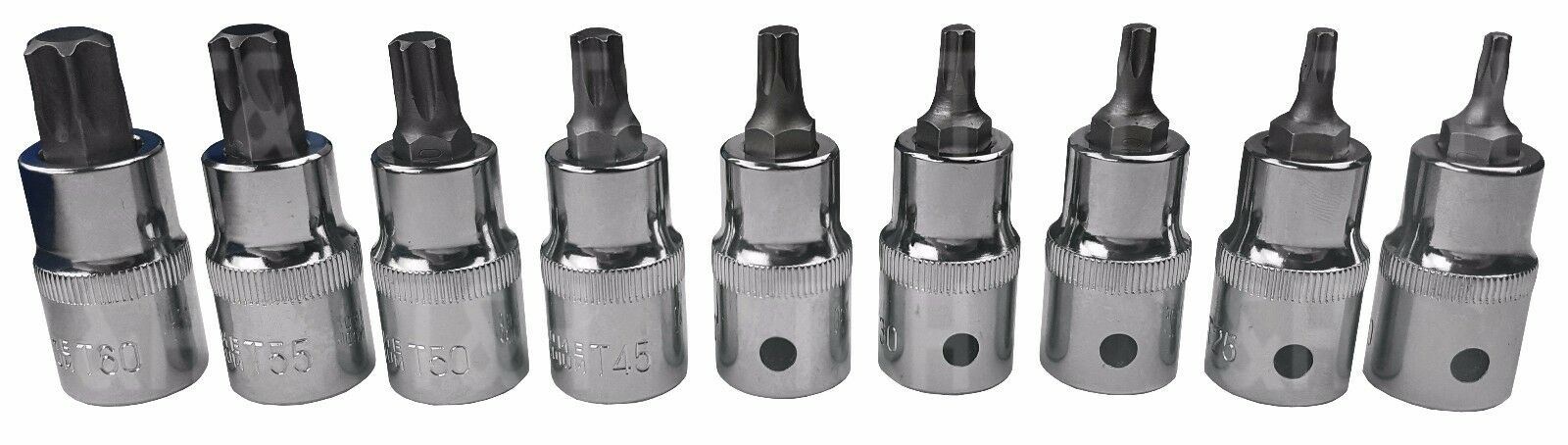 BERGEN 32PCS 1/2" DRIVE TORX BIT SOCKETS T20 - T70
